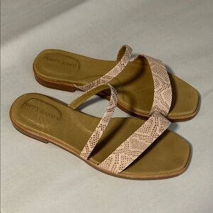 Poppy Barley Leather Snakeskin Print Sandals